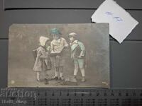 Стара пощенска картичка - Дечица