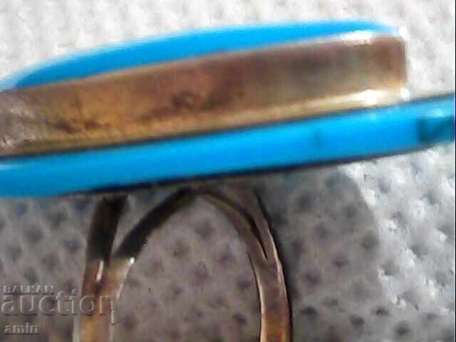 Παράδοση Ασημένιο δαχτυλίδι 925 με τυρκουάζ