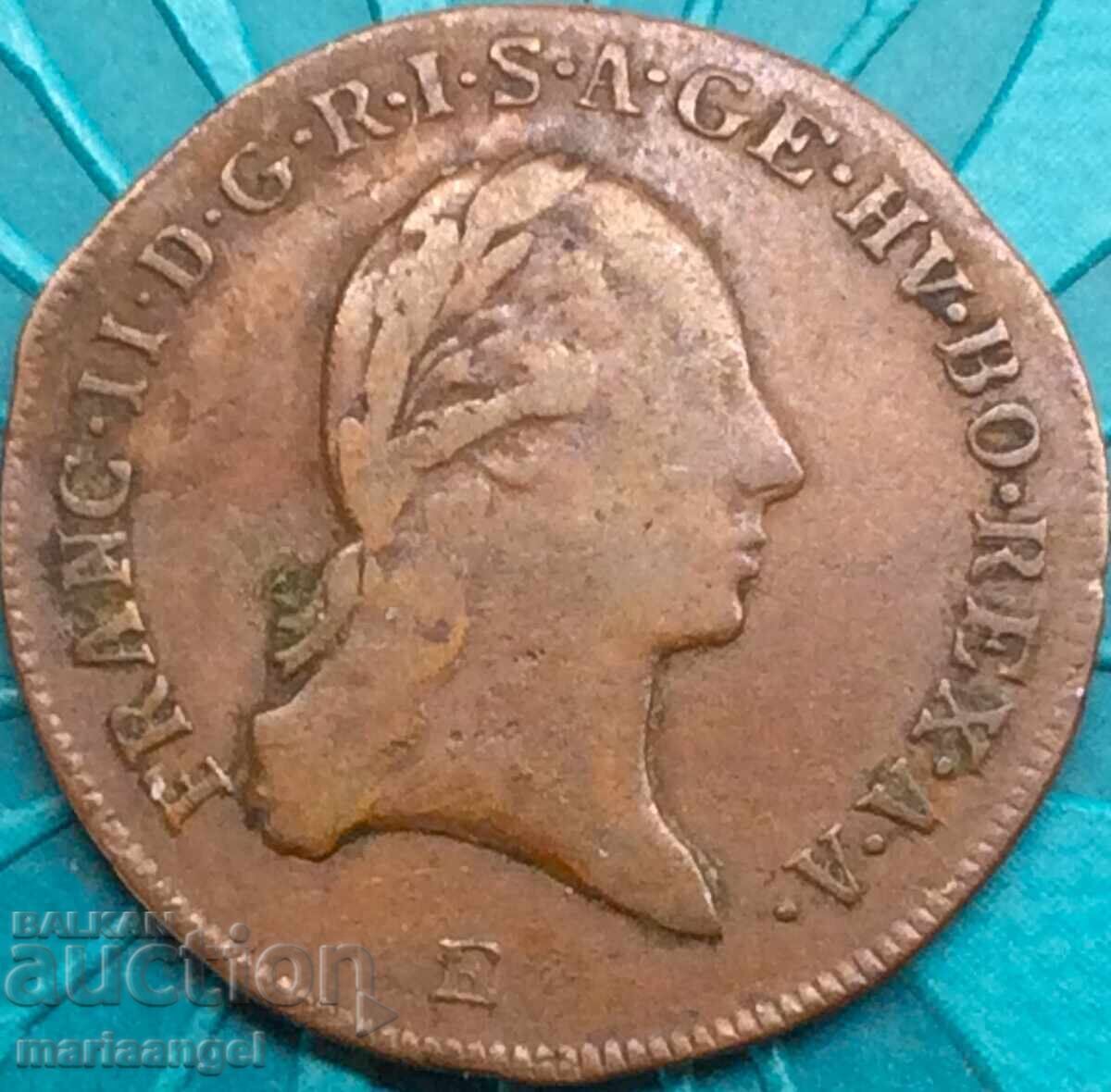 Delivery of Austria 1 Kreuzer 1800 E - Karlsburg Franz II - rare