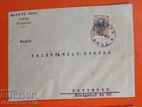 BULGARIA PLIC DE CĂLĂTORIE FERDINAND 25 / 30St VARNA DORTMUND 1910