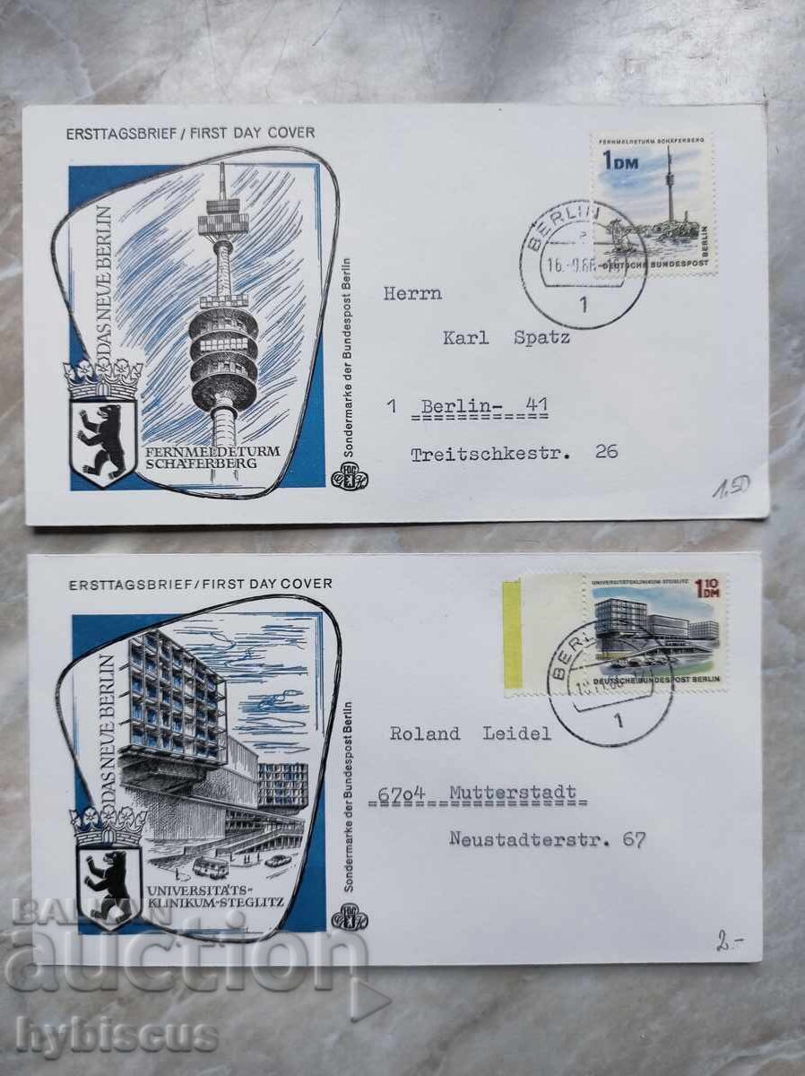 Аукцион 7x FDC Германия 1960-1970 Аукцион 7x FDC Германия 1960-1970