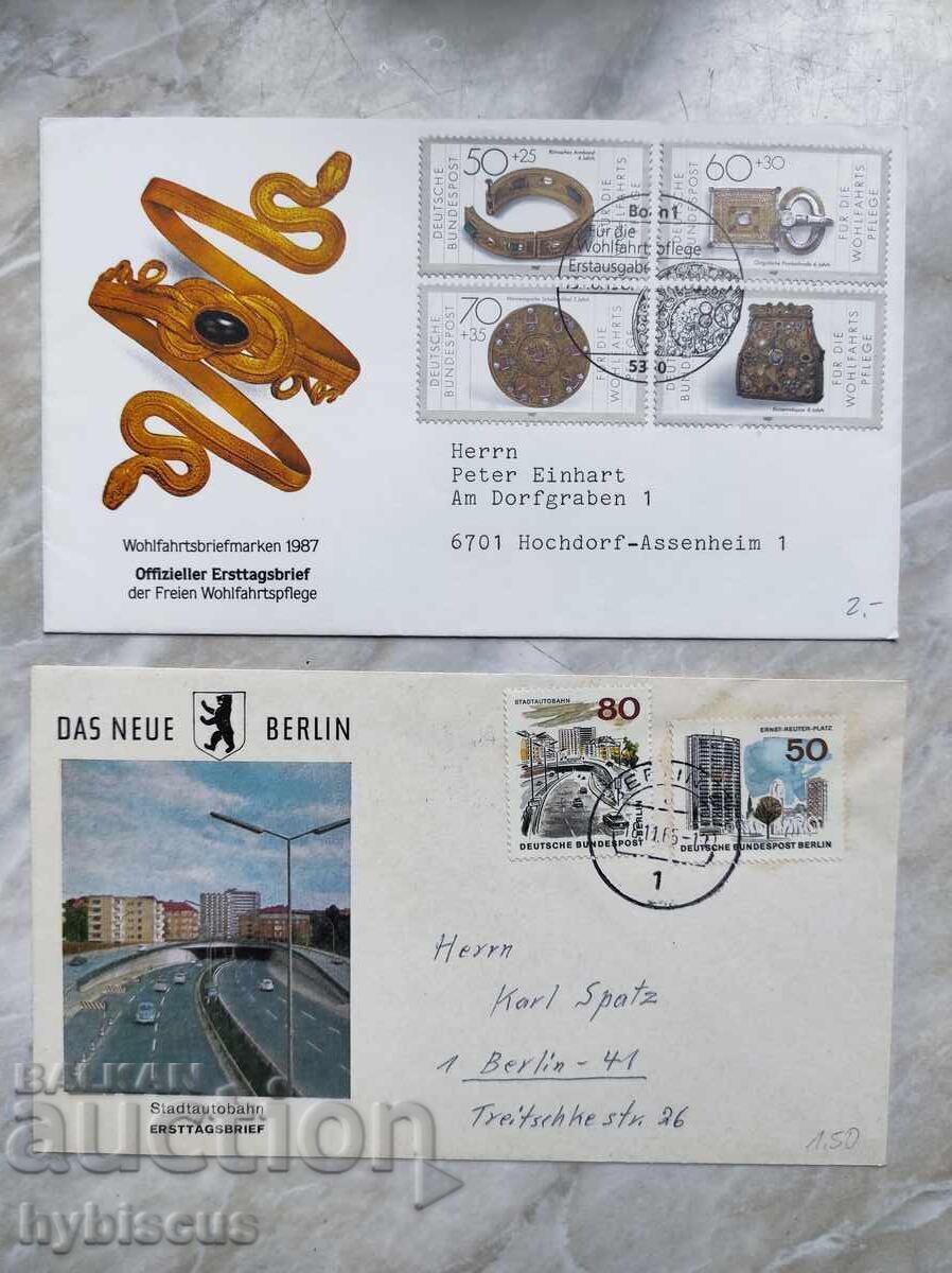 7x FDC Германия 1960-1970 7x FDC Германия 1960-1970
