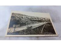 Пощенска картичка Велико Търново Висящият мост 1953