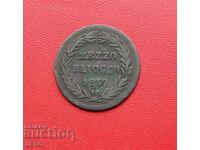 Vatican-1/2 bayocco 1837 In-Bologna