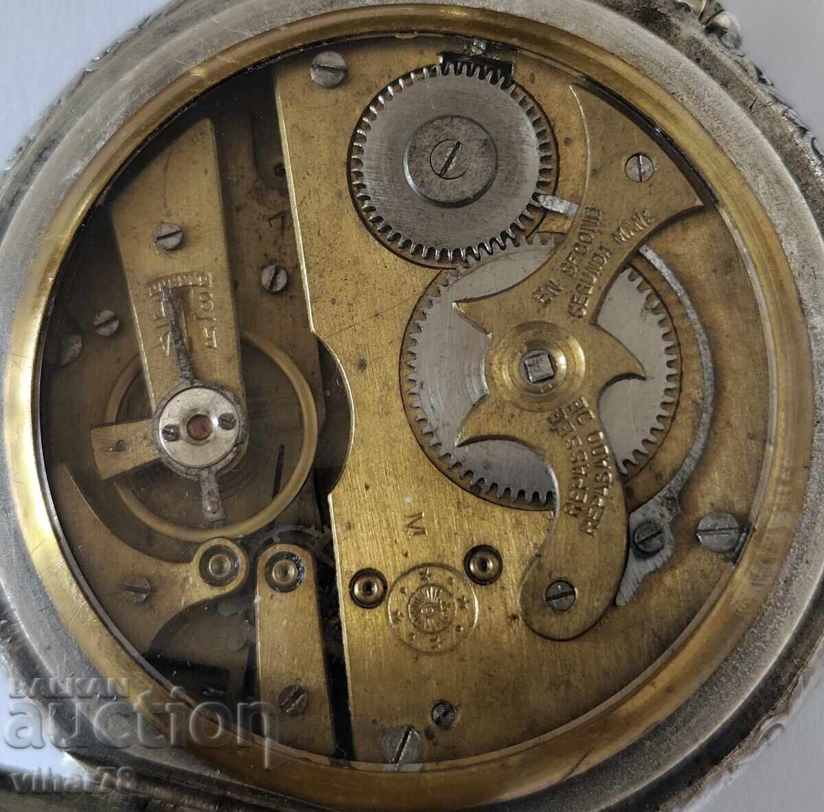 Ceas de buzunar uriaș rar - Roskopf - 6