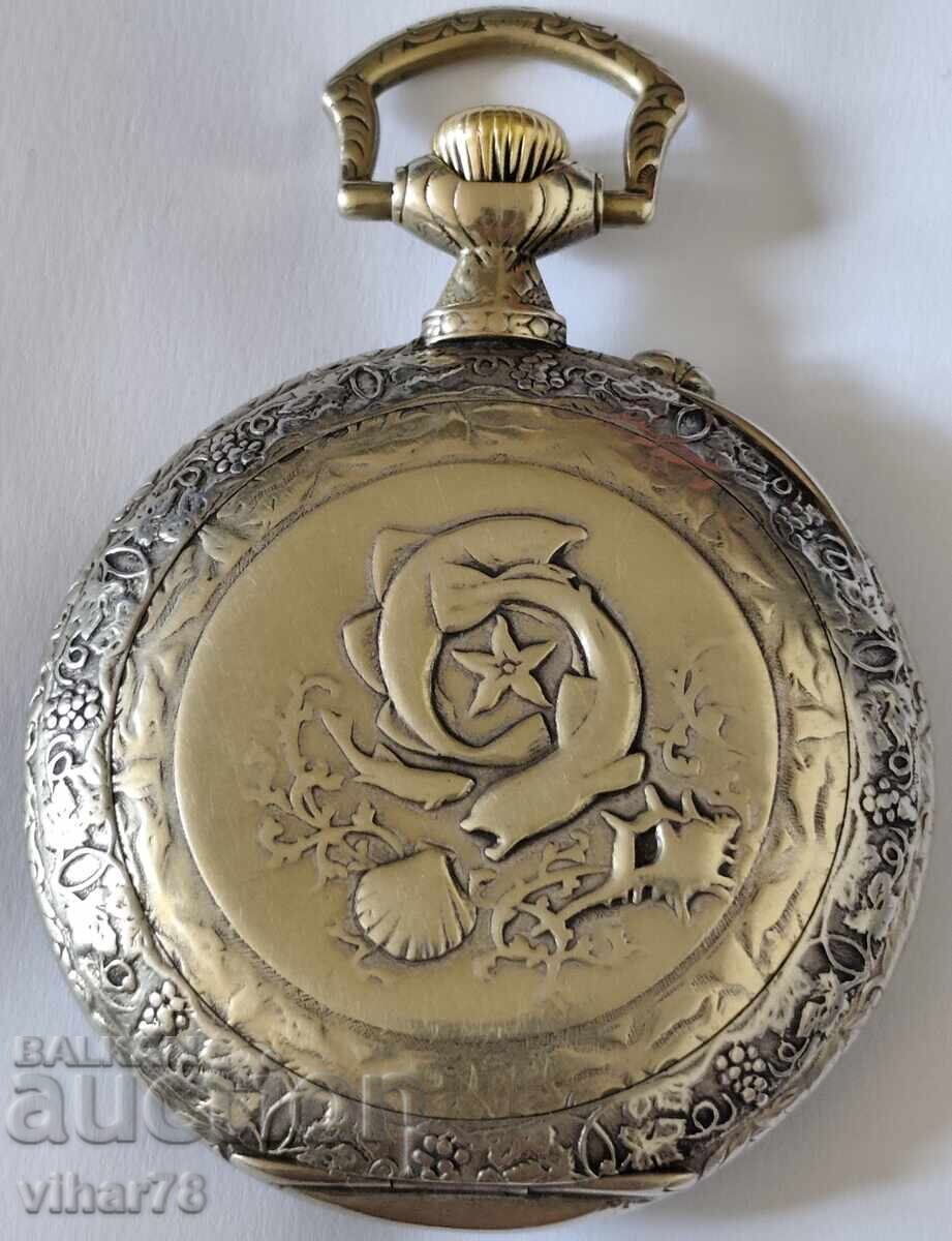Ceas de buzunar uriaș rar - Roskopf - 7
