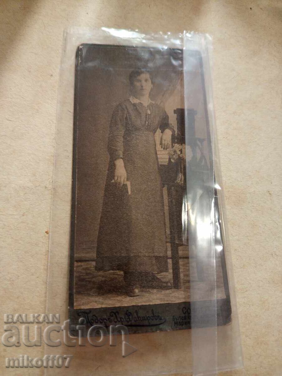 Снимка картон фотография Тодор Факиров София