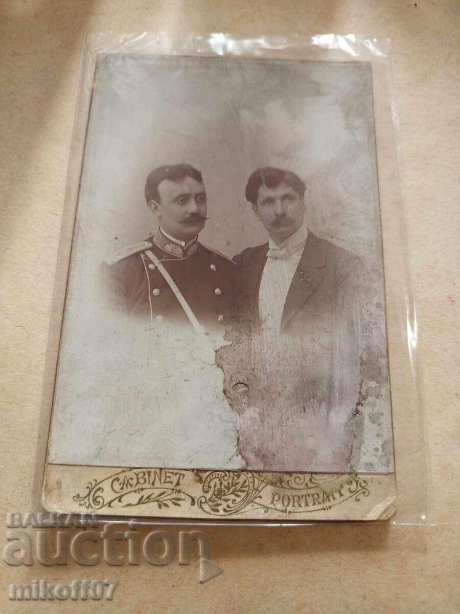 Φωτογραφία από χαρτόνι, φωτογραφία, Αδελφοί Αποστόλοφ, Πριγκιπικός Αξιωματικός