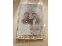 Снимка картон фотография Братя Апостолов Княжески Офицер