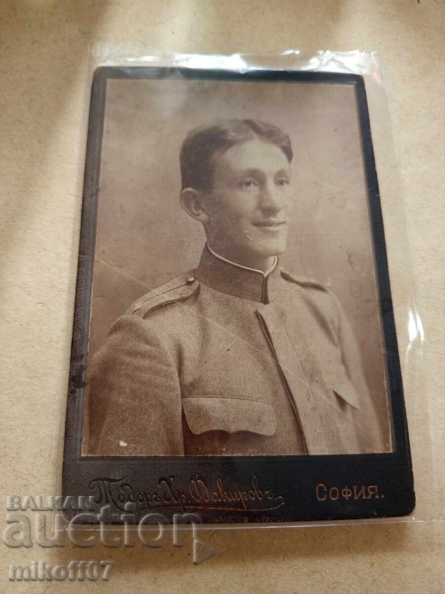 Photograph cardboard photograph Tsar officer Fakirov Sofia