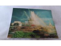 Stereocard Moscow Fountain Stone Flower