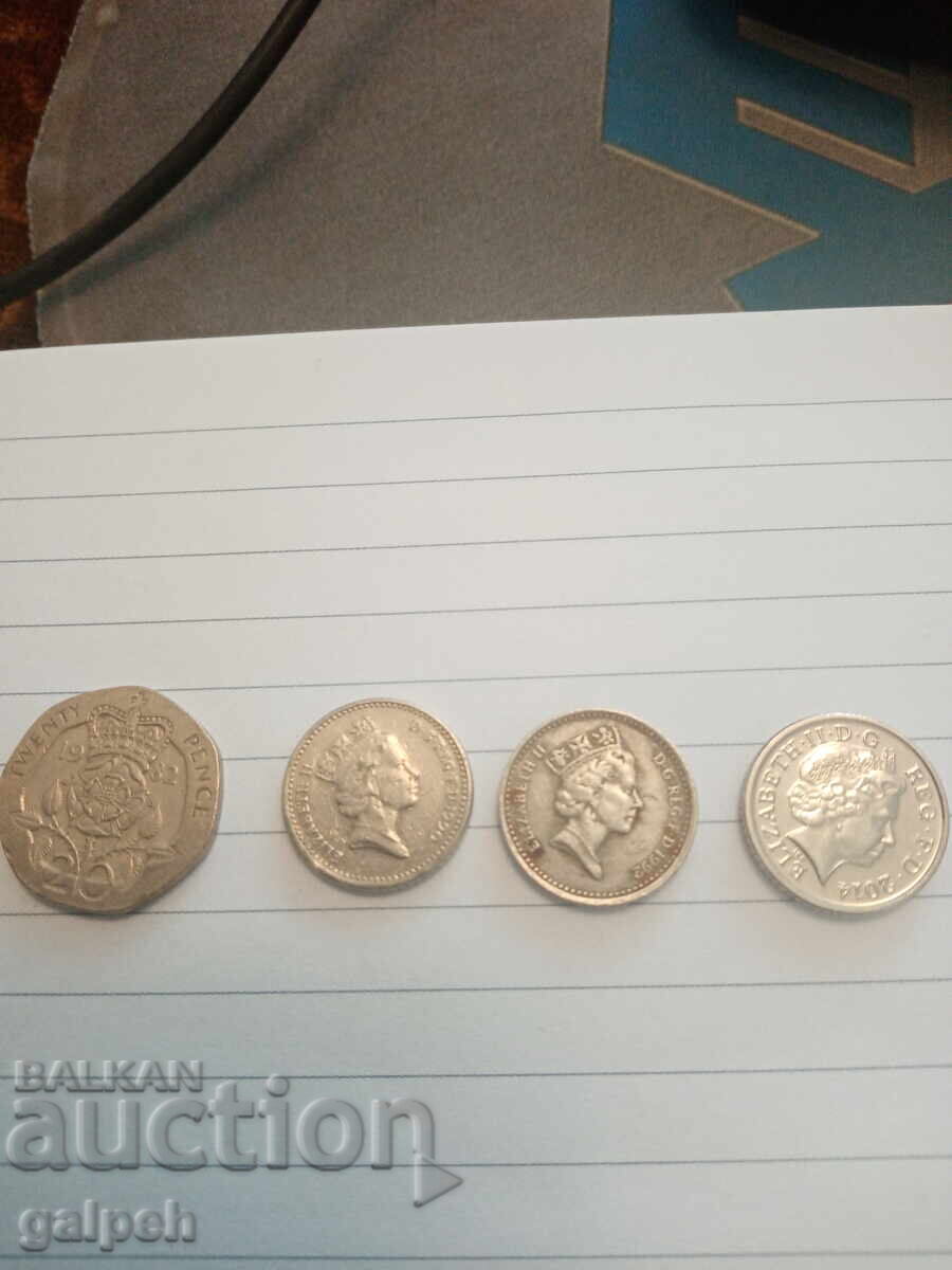 LOT ANGLIA, EIRE - 10 monede cu preț 1.00 BGN | € 0.51 LOT ANGLIA, EIRE - 10 monede cu preț 1.00 BGN | € 0.51