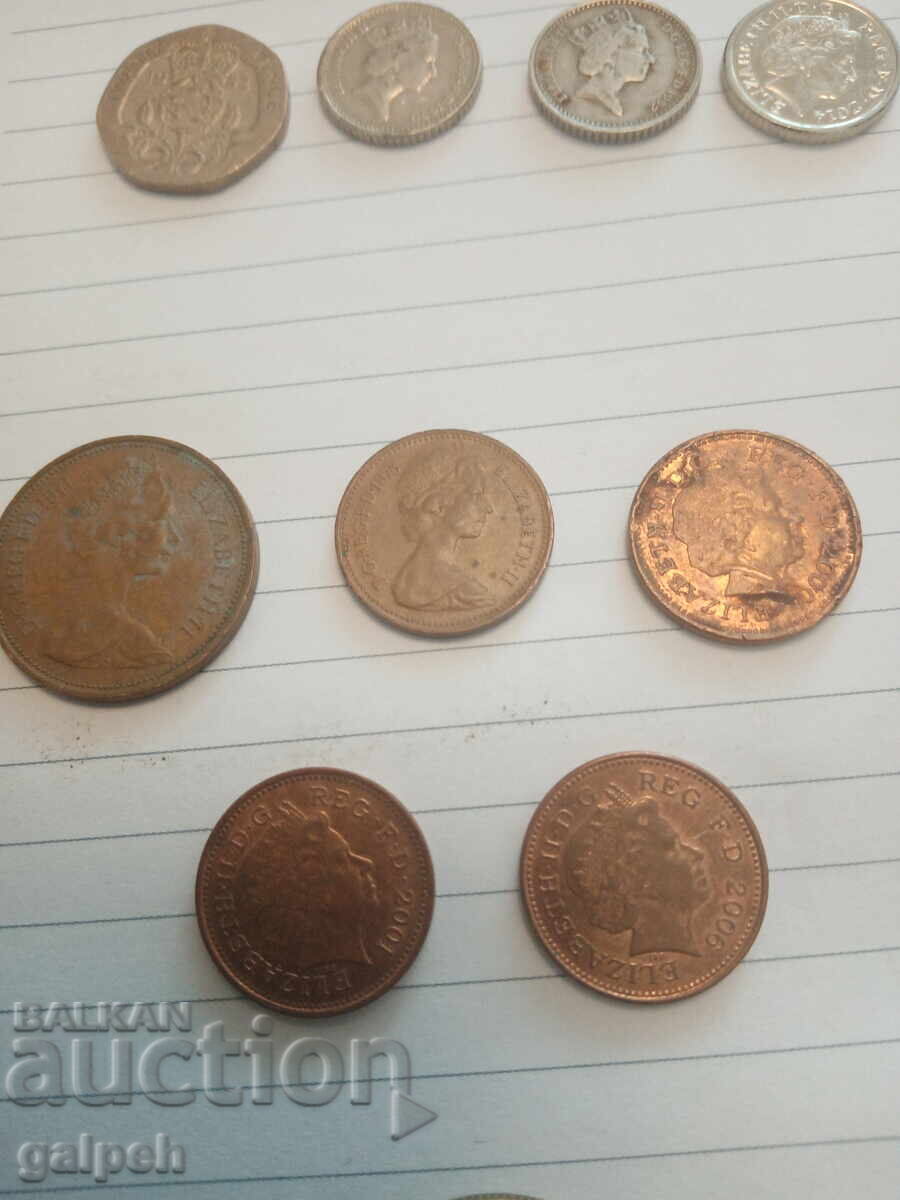 Licitație LOT ANGLIA, EIRE - 10 monede Licitație LOT ANGLIA, EIRE - 10 monede