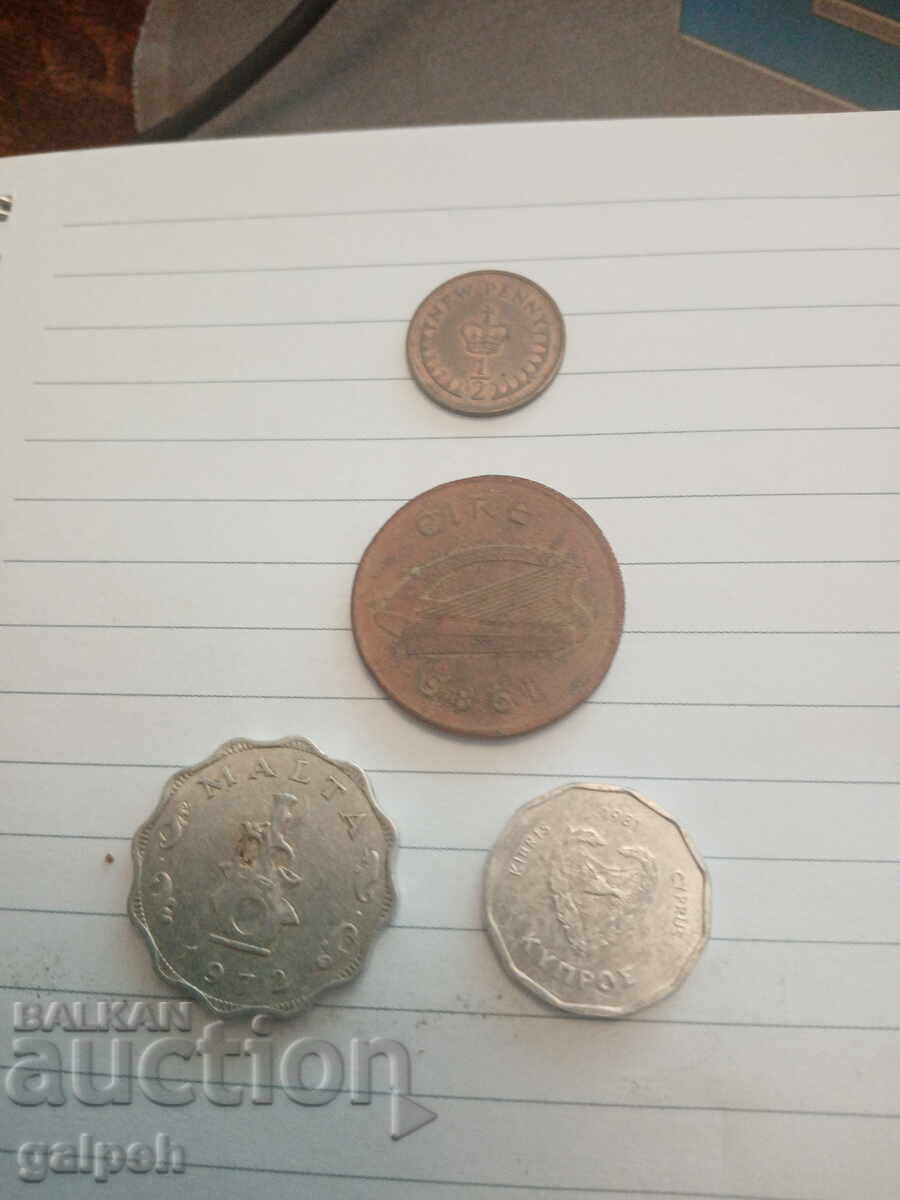 LOT COINS MIXED - 10 coins with price 1.00 BGN | € 0.51