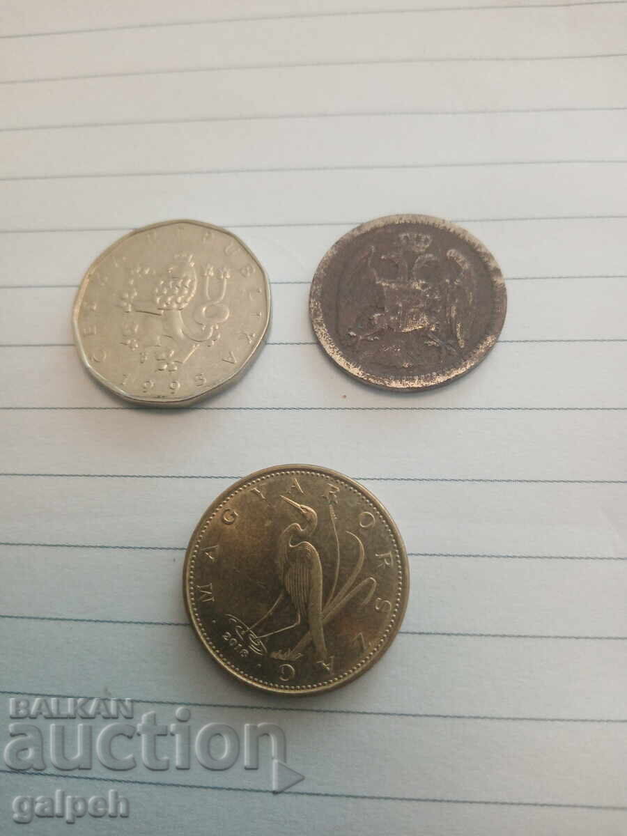 LOT COINS MIXED - 10 coins - 6