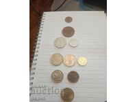 ЛОТ МОНЕТИ СМЕСЕН - 10 монети.