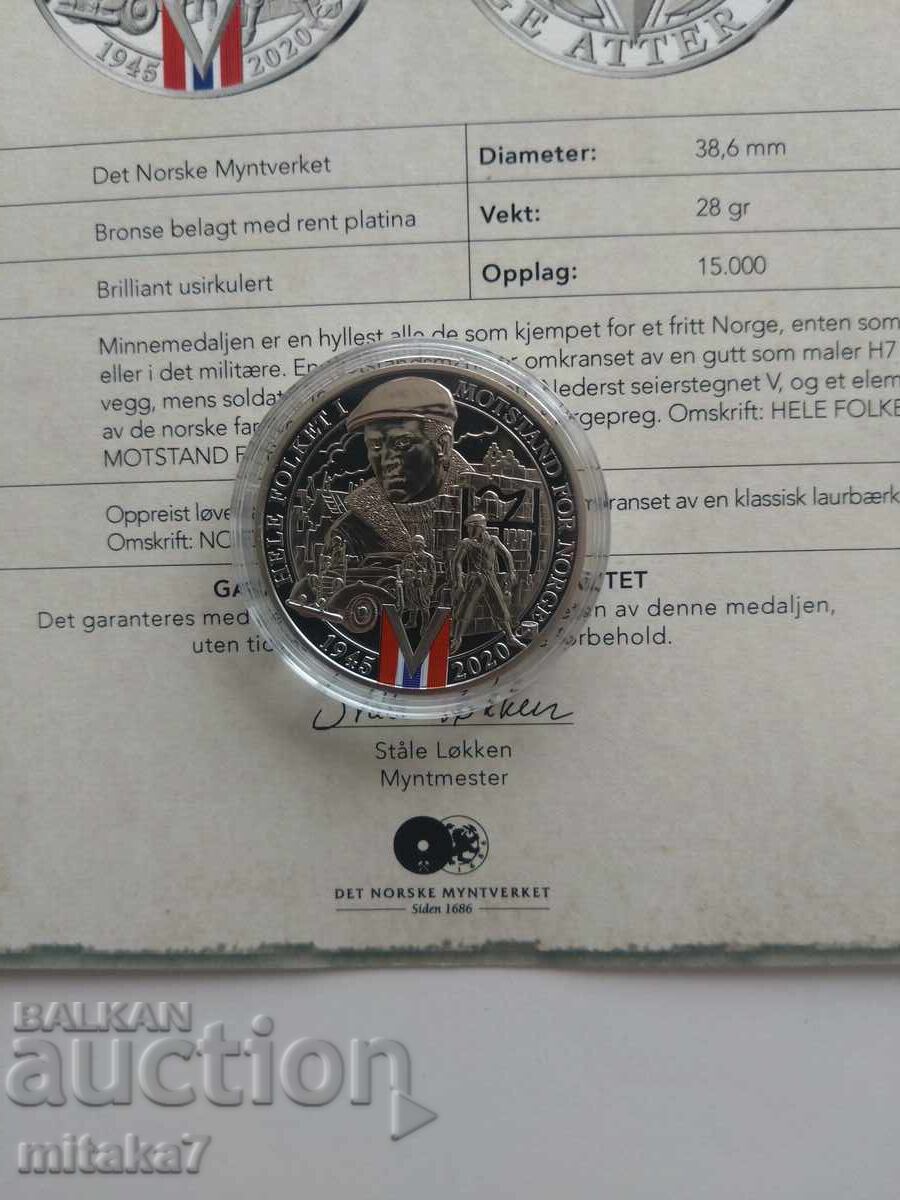 Auction  Norwegian Medal