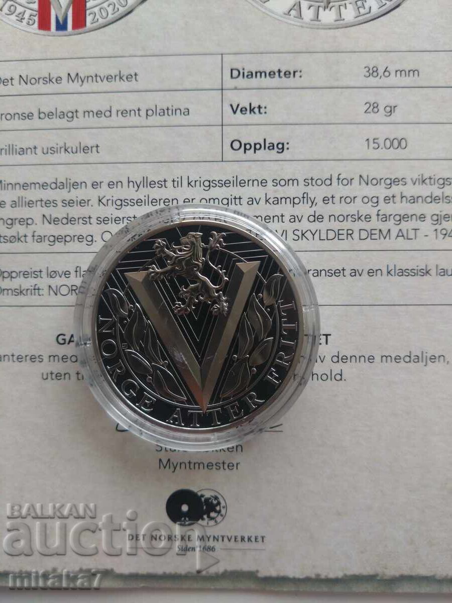 Delivery of Norwegian Medal Delivery of Norwegian Medal