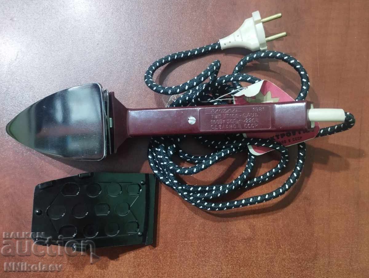 Nouă fier de călcat electric mini original funcțional din URSS - 7