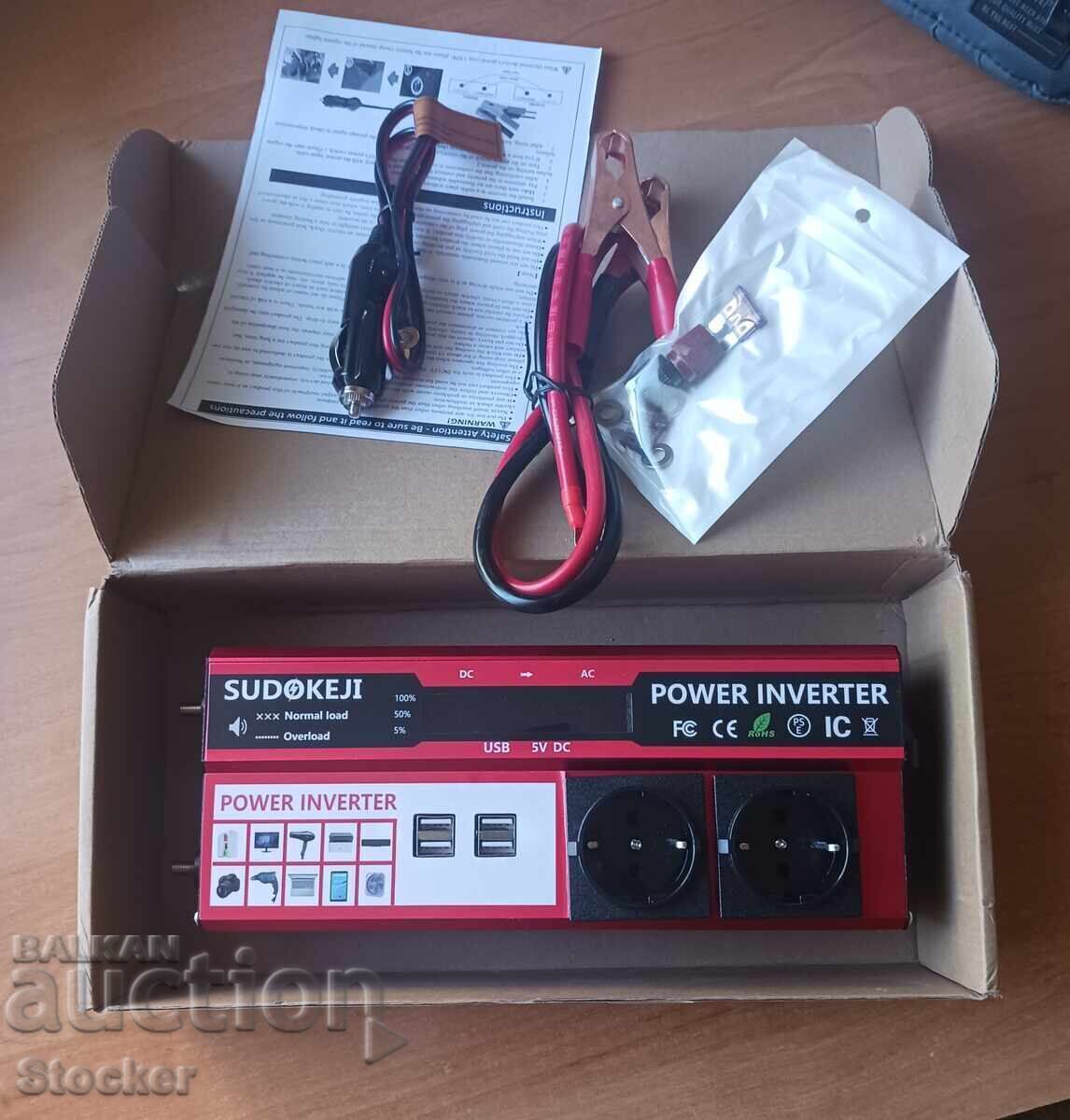 Мощен инвертор от 12v на 220v