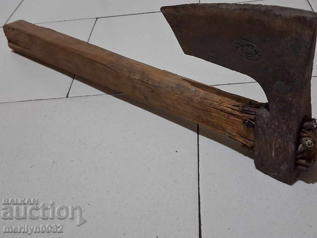 Auction  Axe "Sickle and Hammer" cleaver hatchet with handle