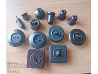 БАКЕЛИТ ключове, фасунги, контакти ЛОТ