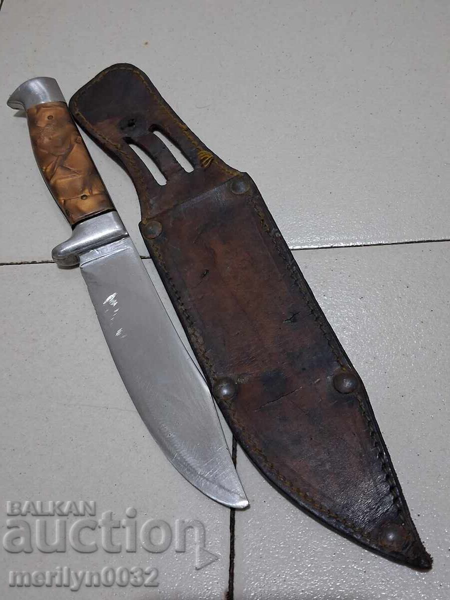 Old Tarnovo knife with sheath "Sickle and Hammer"