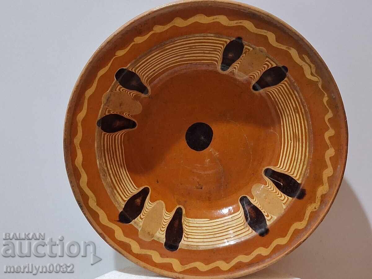Παλιό πήλινο δοχείο, αγγεία, πιάτο με τιμή 38.90 BGN | € 19.89