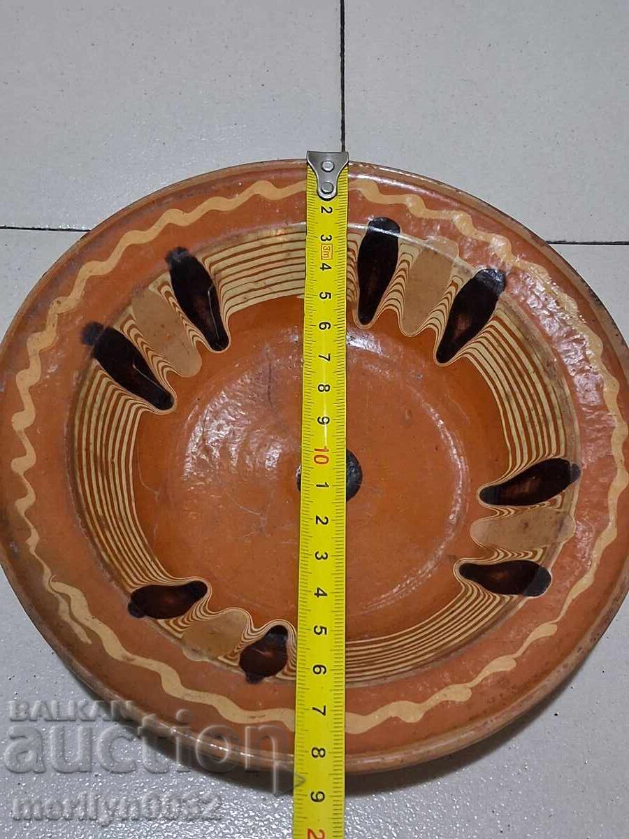 Δημοπρασία Παλιό πήλινο δοχείο, αγγεία, πιάτο
