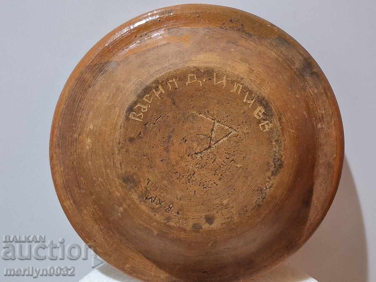 Παλιό πήλινο δοχείο, αγγεία, πιάτο - 5