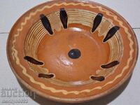 Oală veche de lut, ceramică, farfurie