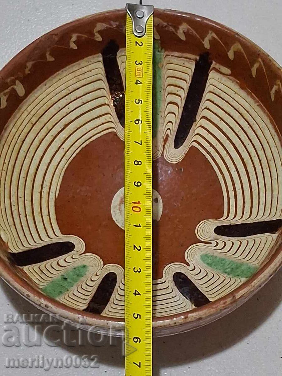 Auction Old glazed panica bowl, rare ceramic Auction Old glazed panica bowl, rare ceramic