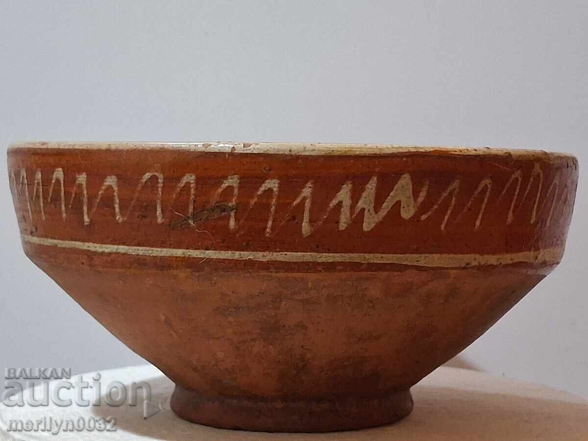 Delivery of Old glazed panica bowl, rare ceramic Delivery of Old glazed panica bowl, rare ceramic
