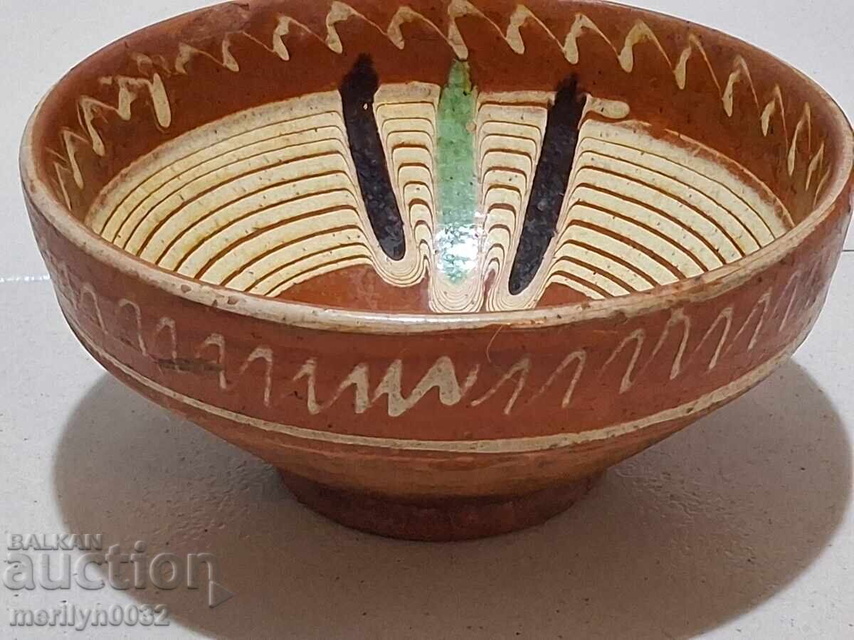 Old glazed panica bowl, rare ceramic - 5 Old glazed panica bowl, rare ceramic - 5
