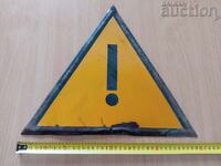 Enamel sign, attention sign, plaque