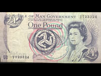 Great Britain Isle of Man 1 Pound 2009 Pick 40c Ref 3324