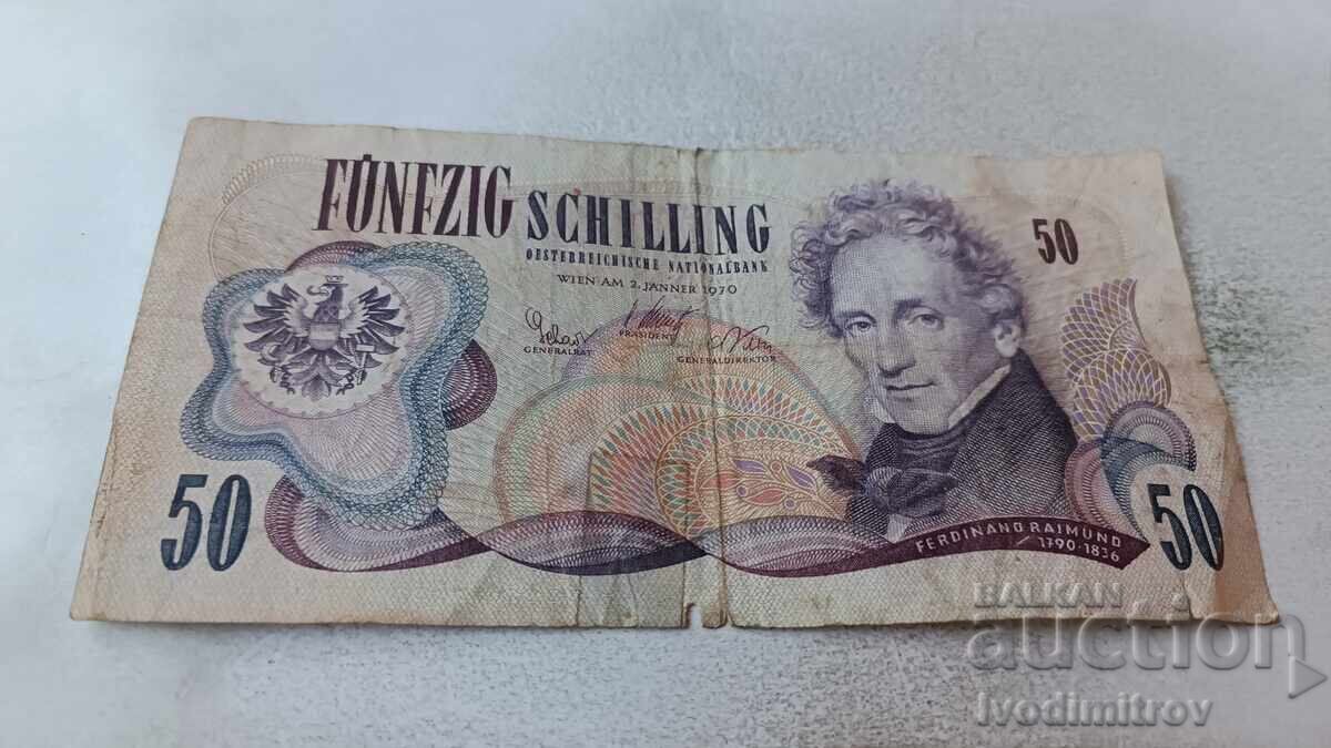 Австрия 50 шилинга 1970 Австрия 50 шилинга 1970