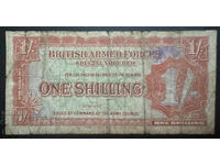 England British Armed Forces 1 Shilling 2nd SERIES 1948