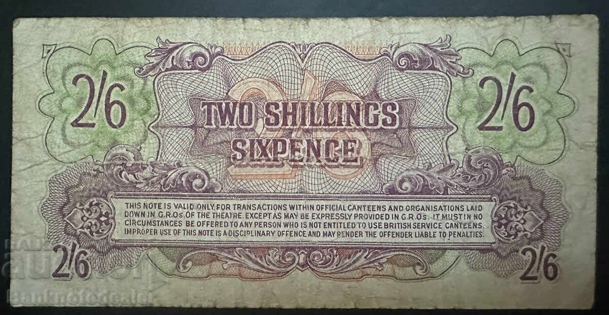 Anglia Forțele Armate Britanice 2/6 Șiling 1948 Ref 0817 cu preț 40.00 BGN | € 20.45 Anglia Forțele Armate Britanice 2/6 Șiling 1948 Ref 0817 cu preț 40.00 BGN | € 20.45