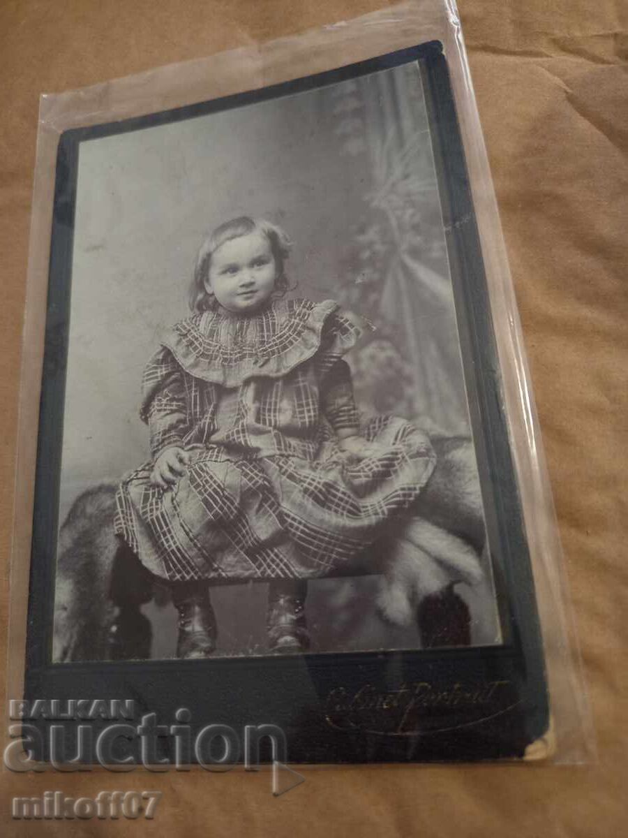 Снимка картон фотография Грънчаров Враца