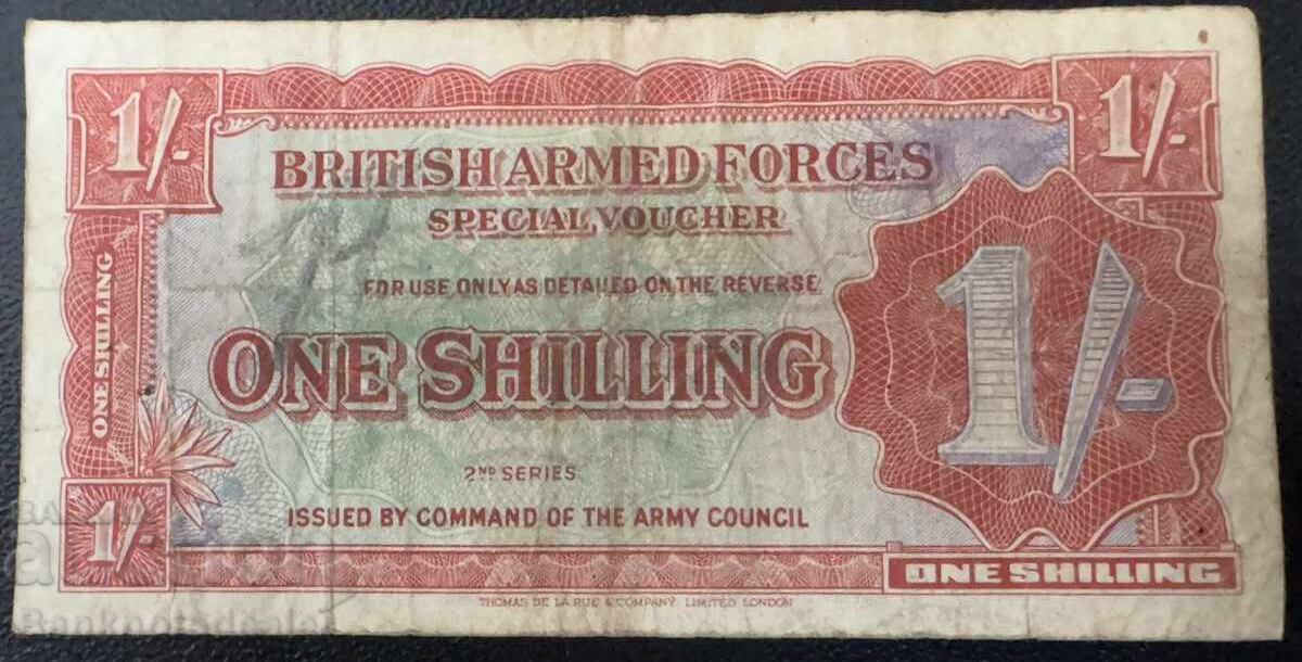Anglia Forțele Armate Britanice 1 Șiling SERIA a 2-a 1948 nr. 3