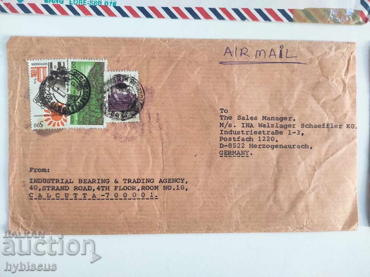 4x aerogramă India 1990 cu preț 1.00 BGN | € 0.51