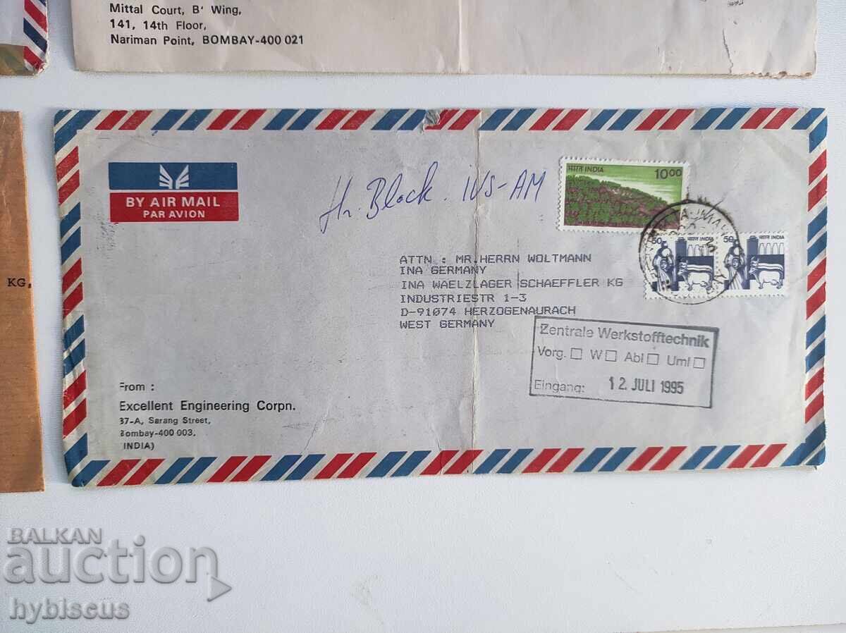 4x aerogramă India 1990 - 5