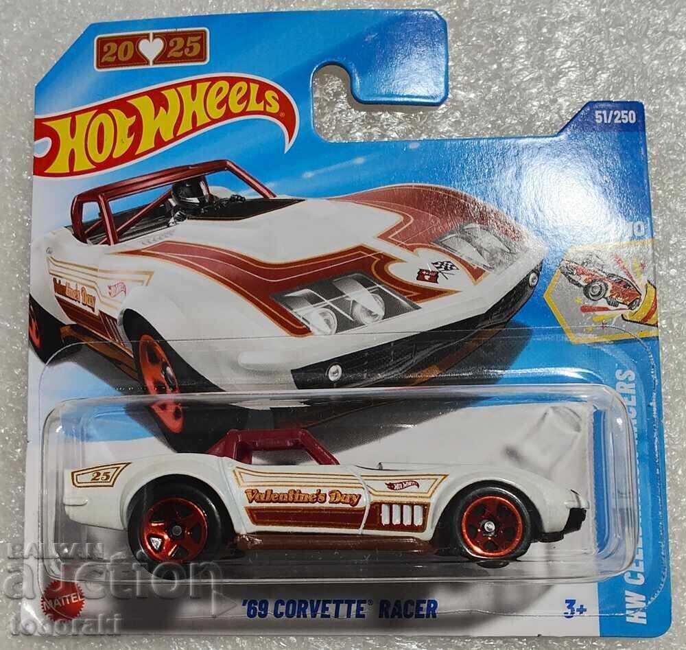 Hot Wheels 69 Corvette Racer Mașinuță Hot Wheels 1:64 Corvette