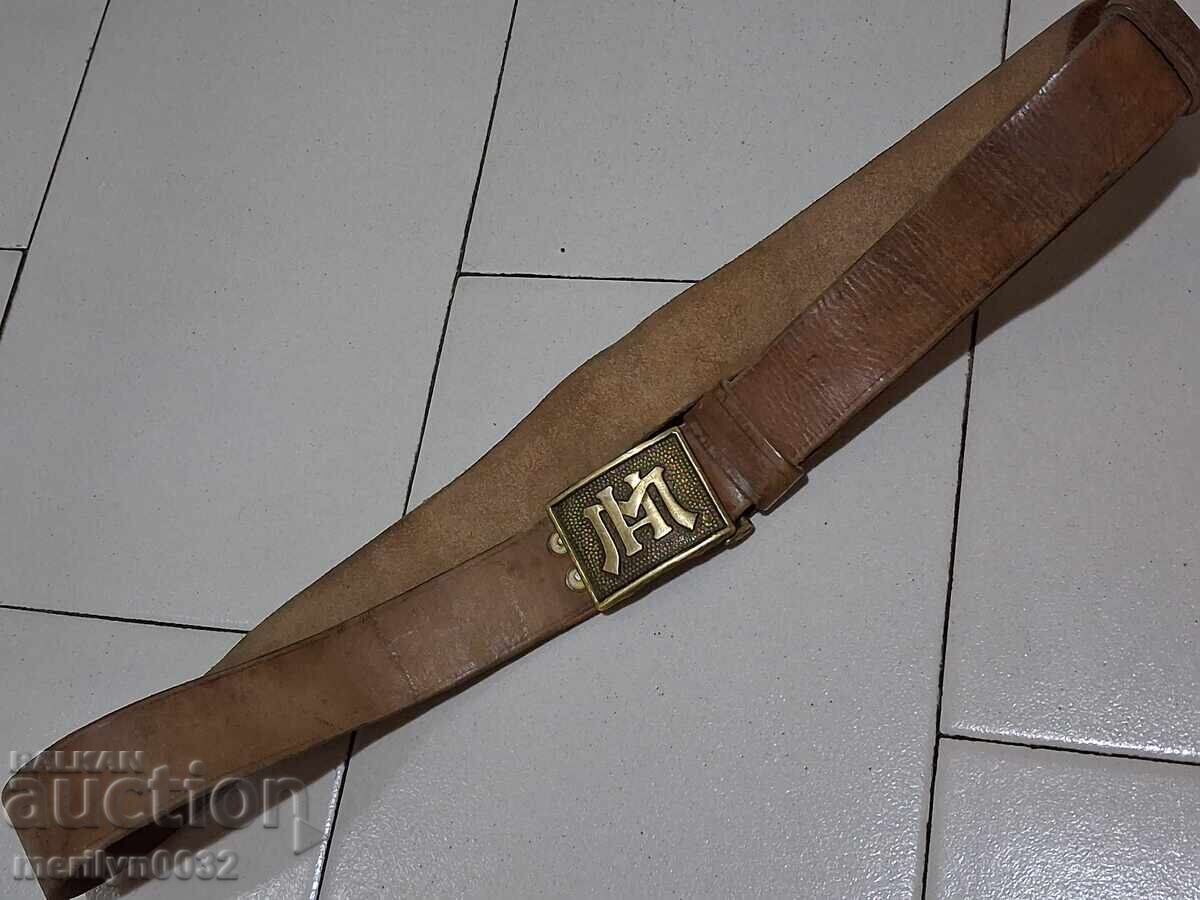 Доставка на Сержански колан тока бронз Народна Милиция 40-50те г МВР НРБ Доставка на Сержански колан тока бронз Народна Милиция 40-50те г МВР НРБ