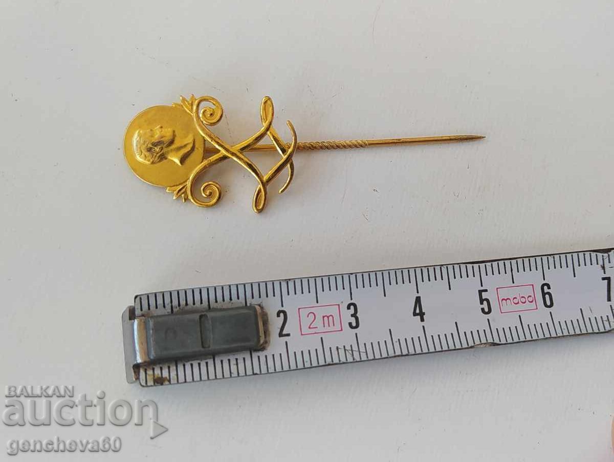 Аукцион Антикварна игла Кралска шведска марка SPORRONG & CO позлата
