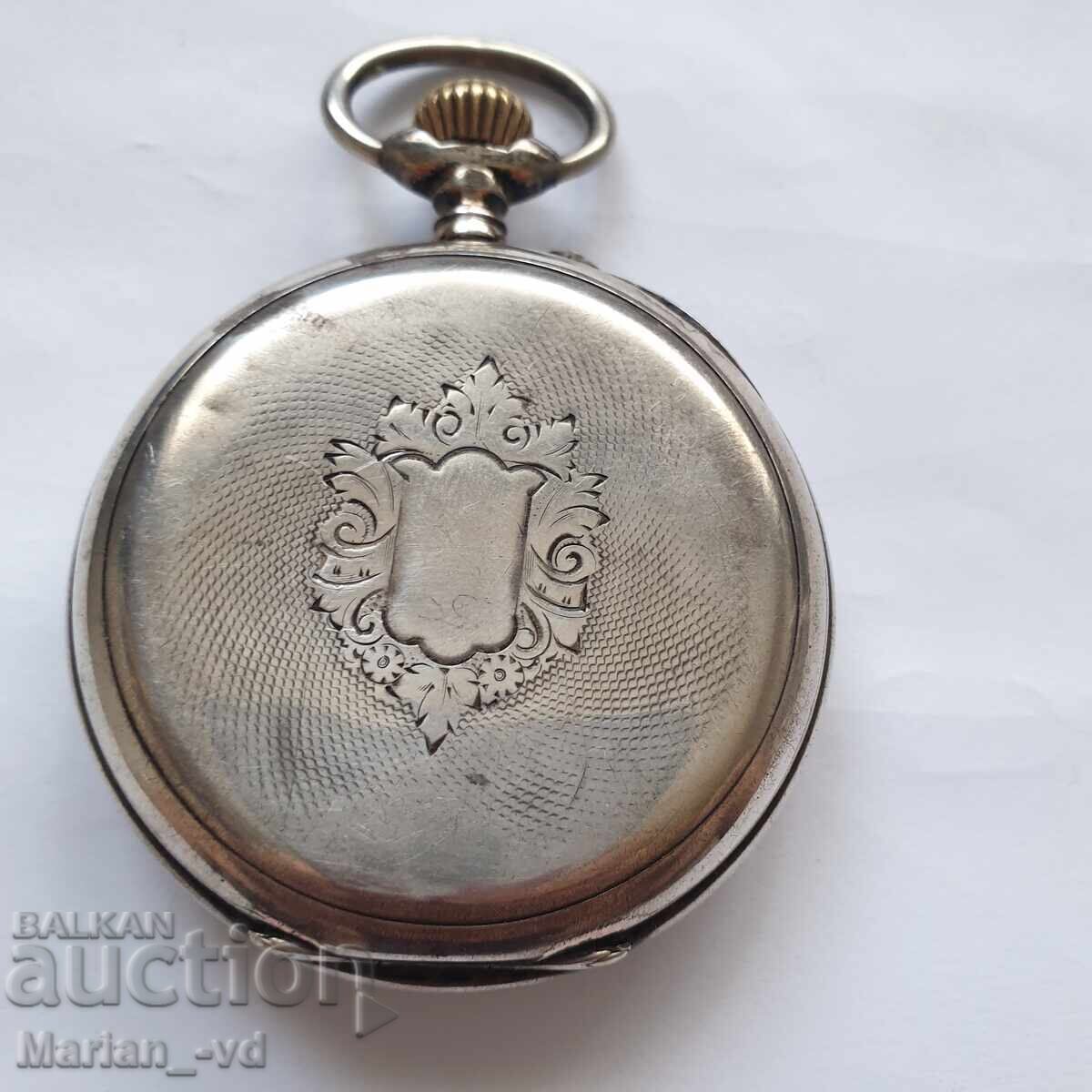 Old silver pocket watch with price 130.00 BGN | € 66.47