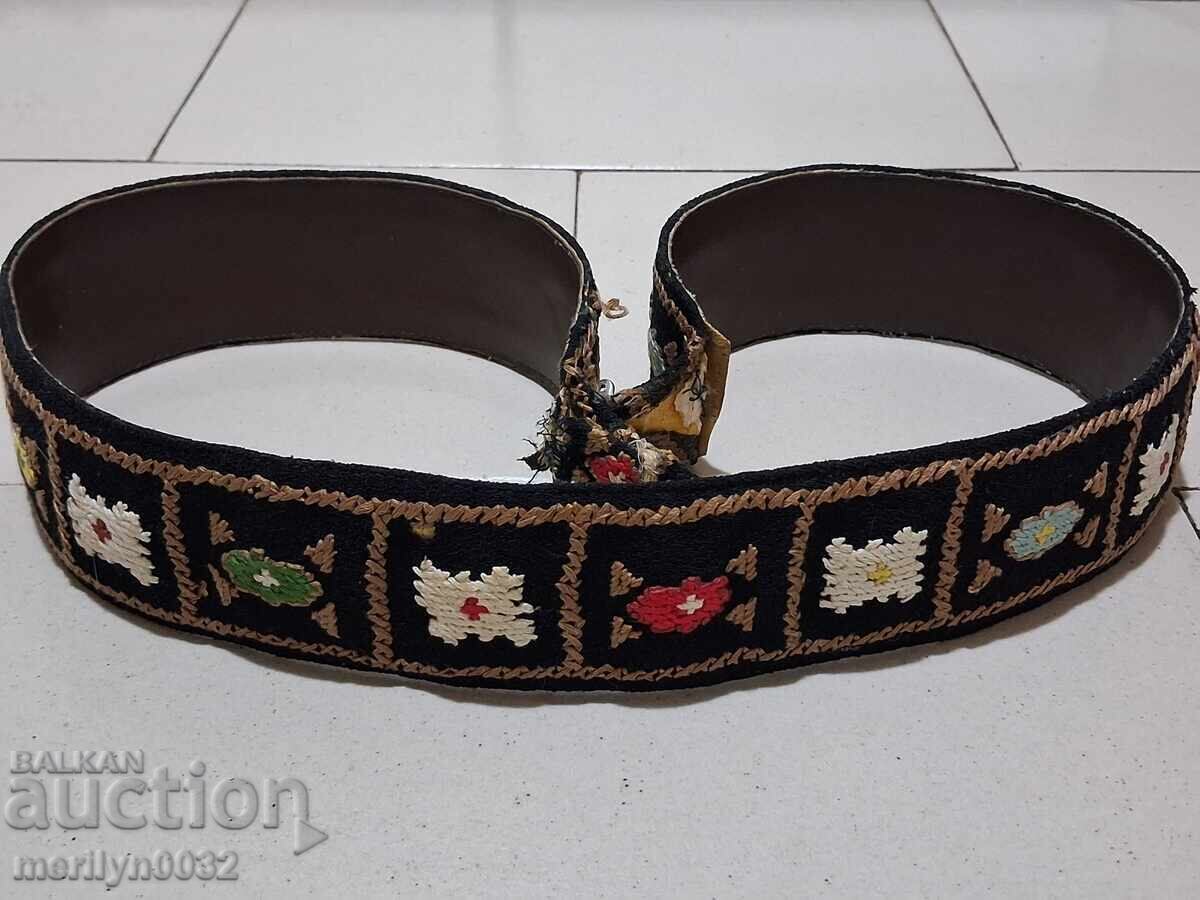 Old belt for buckles, leather belt, folk costume with price 98.00 BGN | € 50.11