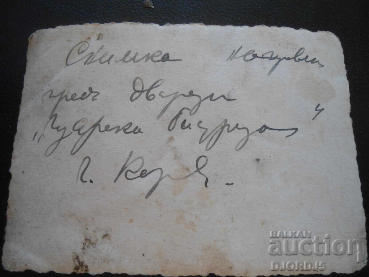 Auction  Old photo, In front of the "Tsarska Bistritsa" Palace, Sofia city