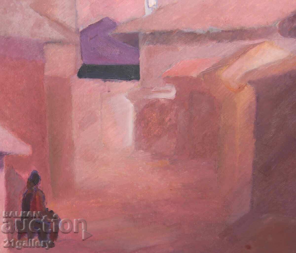 Oil painting, rural landscape, 1979 - 6